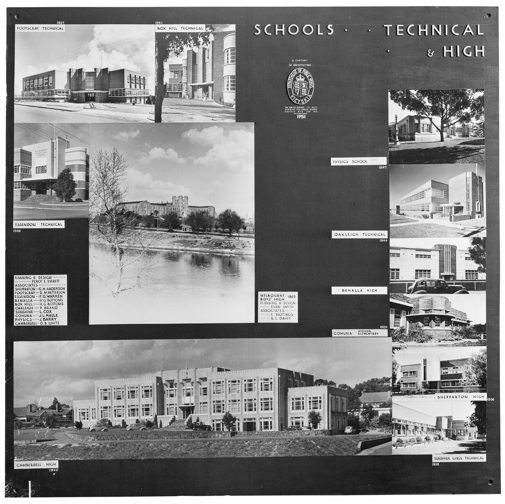 Secondary education in Victoria. Technical schools and high schools, 1950s. State Library of Victoria, H92.20/4036