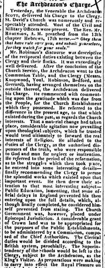 From Colonial times and Tasmanian Advertiser, 3 March 1826, p. 3