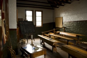 1877 schoolroom at NSW Schoolhouse Museum of Public Education. Available Flickr, reproduced with permission of the Museum. 