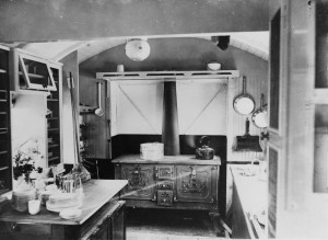 Taking home science to rural Queensland. From the 1920s to 1967 there were railway carriages equipped to teach. State Library of Queensland.