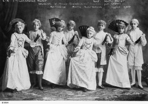 Girls from from the Misses Schroeders' School for Ladies in performance. Norwood. State Library of South Australia.