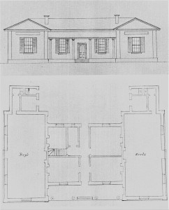 Plan for the Wollongong National School (1837). Source: Sydney and the Bush, p. 39