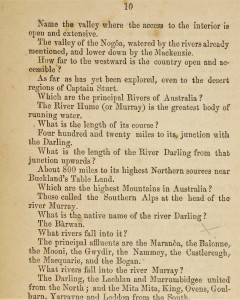 Mitchell's Australian geography for schools, 1850. 