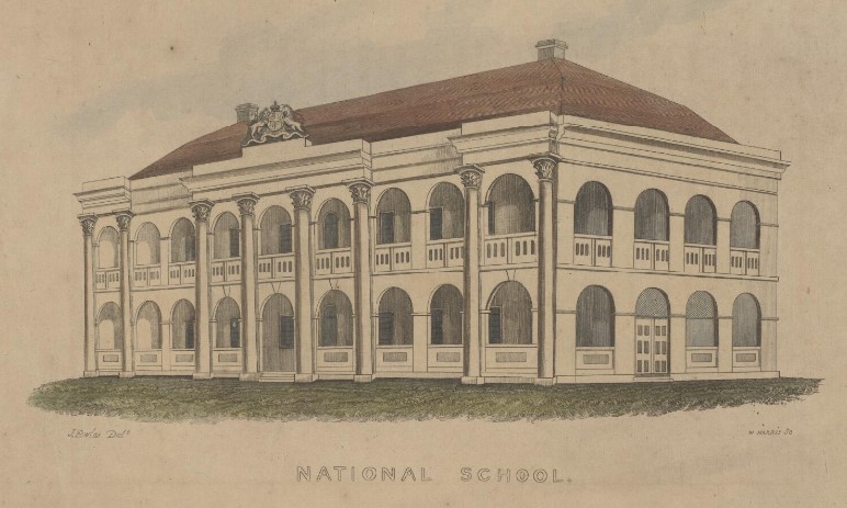 Headquarters and principal school of the new National Schools, Fort Street, Sydney. Source: State Library of NSW
